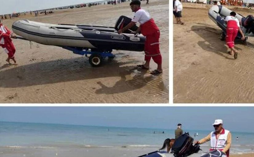 نجات ۲ برادر شیرازی از غرق شدن در آب های ساحلی گناوه